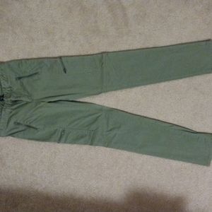 Gap Olive Skinny Pants Zipper Pockets Size 14 Reg Kids